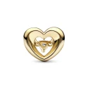 Charm Pandora Corazón Radiante & Gema Flotante 762493C01