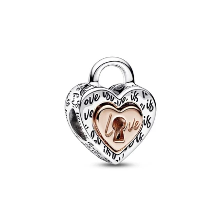 Charm Pandora Candado Corazón Divisible 2 Tonos 782505C00