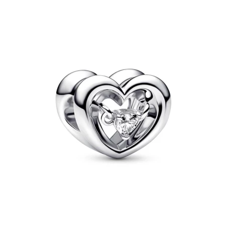 Charm Pandora Corazón Radiante & Gema Flotante 792493C01