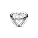 Charm Pandora Corazón Radiante & Gema Flotante 792493C01