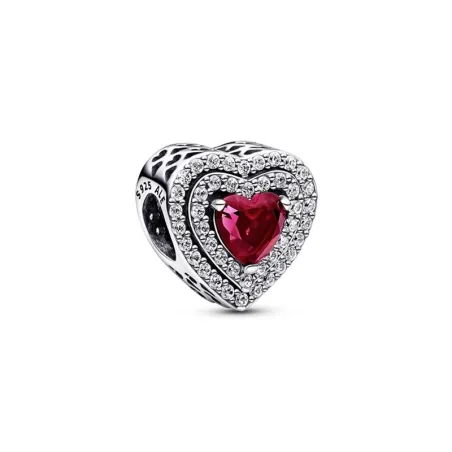 Charm Pandora Corazón Nivelado Rojo Brillante 799218C02
