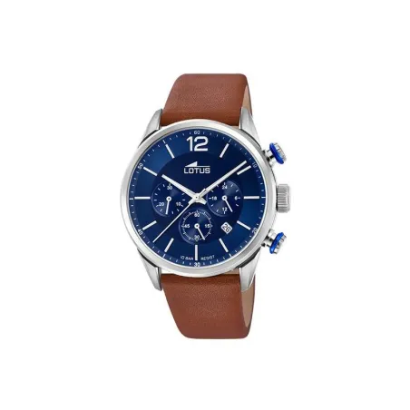 Reloj Lotus Chrono Hombre Azul y Marrón Cronógrafo 18689/1