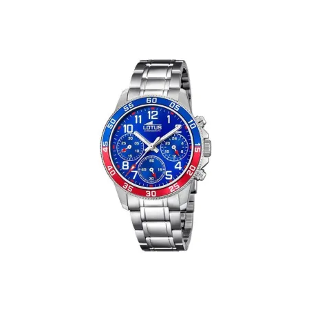 Reloj Lotus Junior Niño Plateado, Azul y rojo Cronógrafo 18580/4