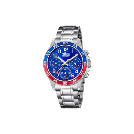 Reloj Lotus Junior Niño Plateado, Azul y rojo Cronógrafo 18580/4