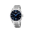 Reloj Lotus Chrono Hombre Plateado, Negro y Azul Analógico 18692/6