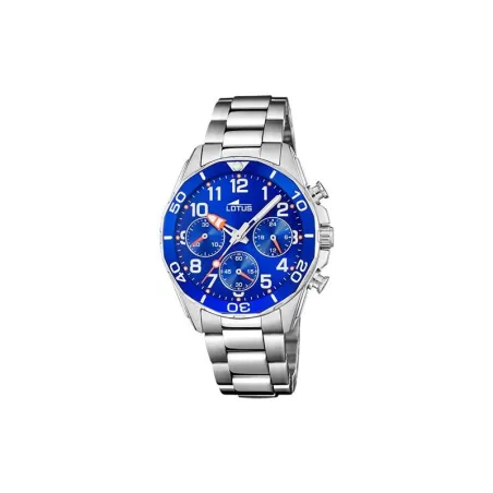 Reloj Lotus Junior Niño Plateado y Azul Cronógrafo 18858/1