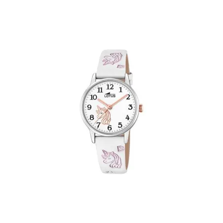 Reloj Lotus Junior Niña Blanco Unicornio Analógico 18865/1