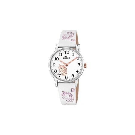 Reloj Lotus Junior Niña Blanco Unicornio Analógico 18865/1