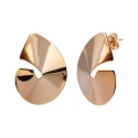 Pendientes Vidal&Vidal Aros Irregulares Baño Oro G3538
