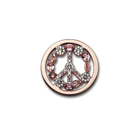 Disco Mi Moneda Baño Rosado Símbolo de la Paz SW-PEA-28-L