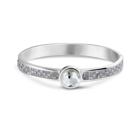 Pulsera Mi Moneda Baño Plata y Cristales Swarovski BRA-PIC-36-19
