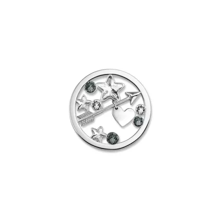 Disco Mi Moneda Baño Plata Estrellas y Corazón SW-SIE-36-L