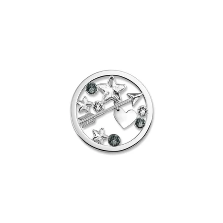 Disco Mi Moneda Baño Plata Estrellas y Corazón SW-SIE-36-L