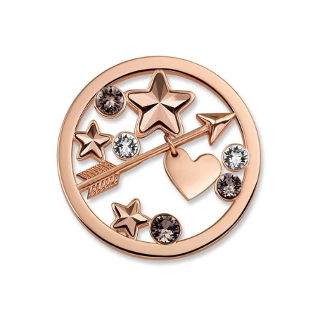 Disco Mi Moneda Baño Rosado Estrella y Corazón SW-SIE-52-L
