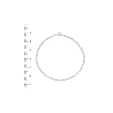 Pulsera Niña Comunión Oro Blanco y Perlas 1-90212-0-9