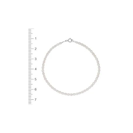 Pulsera Niña Comunión Oro Blanco y Perlas 1-90212-0-9