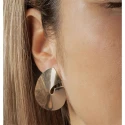 Pendientes Vidal&Vidal Aros Irregulares Baño Oro G3538