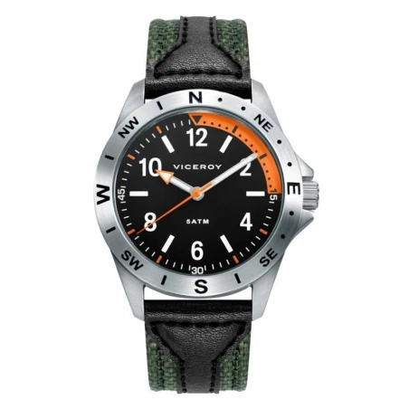 Reloj Viceroy Next Niño Verde Militar y Negro Analógico 42403-54