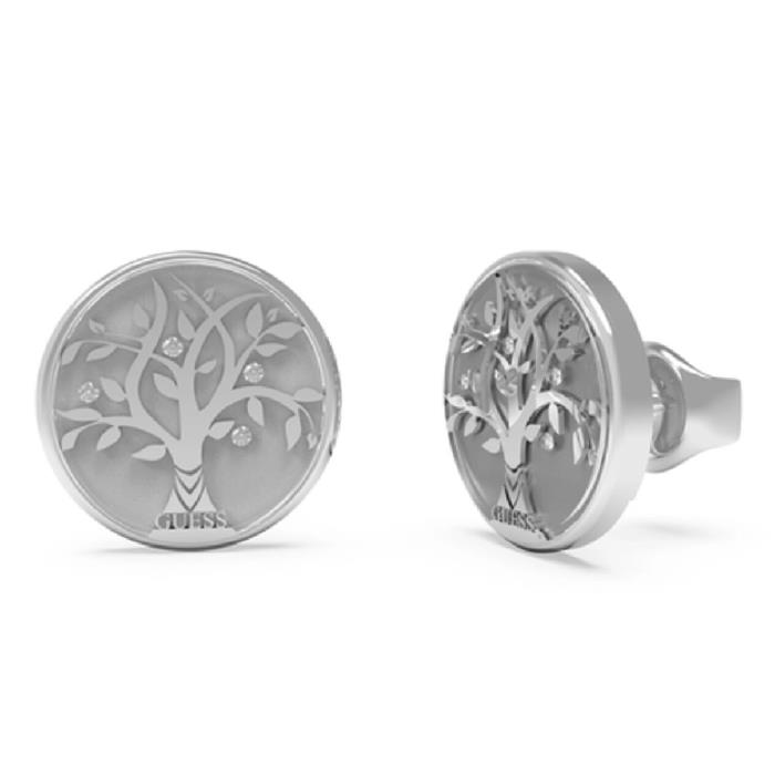 Pendientes Guess Talismania Mujer Acero Árbol de la Vida y Circonitas JUBE01443JWRHT-U