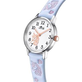 Reloj Lotus Junior Niña Azul Unicornio Analógico 18865/3 2