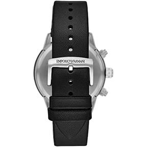 Reloj Emporio Armani Mario Hombre Plateado y Negro Cronógrafo AR11243 2