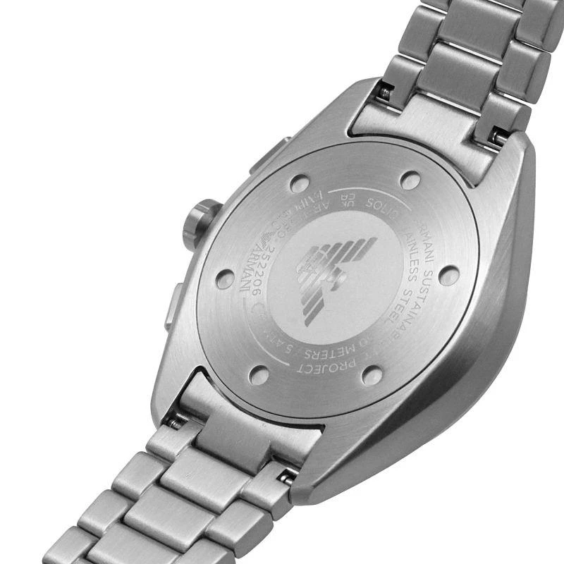 Reloj Emporio Armani Claudio Hombre Plateado y Verde Cronógrafo AR11480