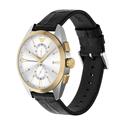 Reloj Emporio Armani Claudio Hombre Negro, Plateado y Dorado Cronógrafo AR11498
