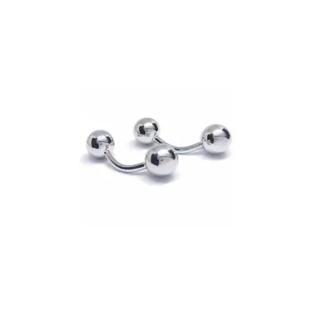 Gemelos Hombre Plata Bolas 550-01