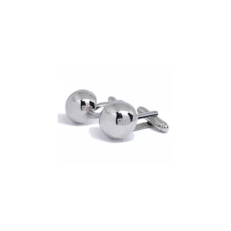 Gemelos Hombre Media Bola Plata 550-20