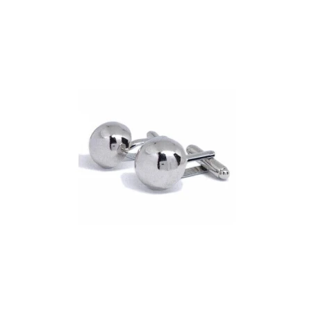 Gemelos Hombre Media Bola Plata 550-20