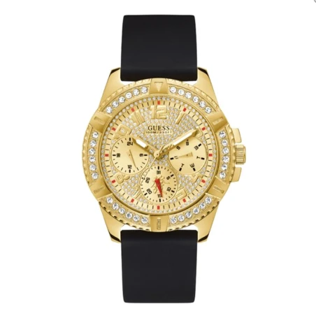 Reloj Guess Frontier Hombre Multifunción Negro y Dorado GW0379G2