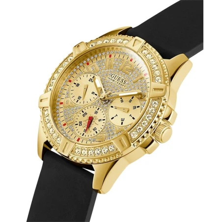 Reloj Guess Frontier Hombre Multifunción Negro y Dorado GW0379G2