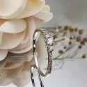 Anillo Le Carré Mujer Oro Blanco 18Kt y Diamantes GA131OB