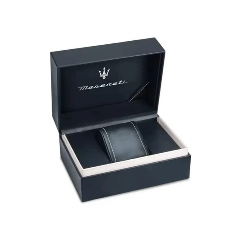 Reloj Maserati Epoca Hombre Negro, Plateado y Azul Automático R8821118010