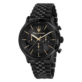 Reloj Maserati Epoca Hombre Acero Inoxdiable Negro Cronógrafo R8873618020