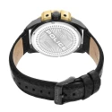 Reloj Police Underlined Hombre Negro y Dorado Multifunción PEWJF0005704