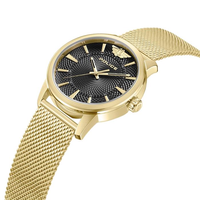 Reloj Police Raho Hombre Dorado y negro Analógico PEWJG0005001