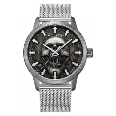 Reloj Police Raho Hombre Plateado y negro Analógico PEWJG0005505