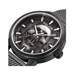 Reloj Police Raho Hombre Plateado y negro Analógico PEWJG0005505 2