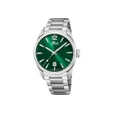 Reloj Lotus Chrono Hombre Plateado y Verde Analógico 18692/4