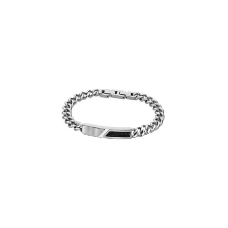 Pulsera Lotus Style Men in black Hombre Acero Inoxidable y Circonitas Negras LS2058-2/1