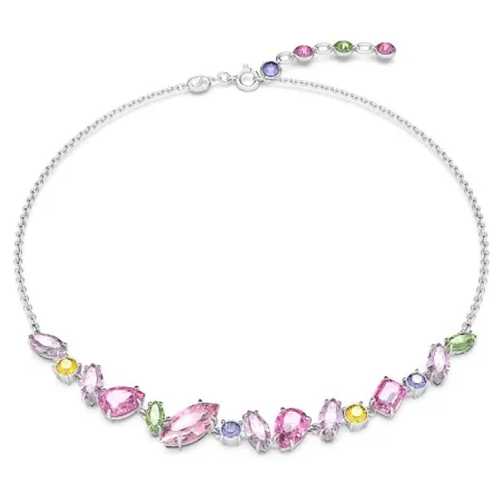 Collar Swarovski Gema Baño Rodio y Cristales Multicolor 5658398