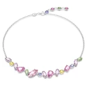 Collar Swarovski Gema Baño Rodio y Cristales Multicolor 5658398