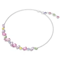 Collar Swarovski Gema Baño Rodio y Cristales Multicolor 5658398