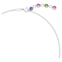 Collar Swarovski Gema Baño Rodio y Cristales Multicolor 5658398