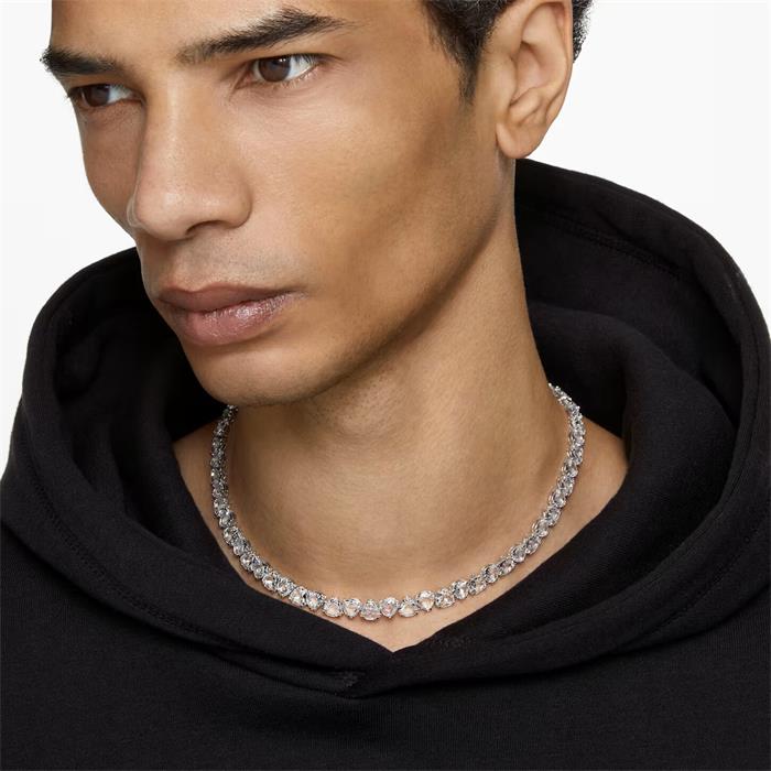 Collar Swarovski Millenia Baño Rodio y Cristales Blancos 5621138