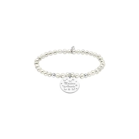 Pulsera Lotus Silver Mujer Perlas "Te Quiero Abuela" LP1950-2/1