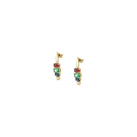 Pendientes Morellato Colori Mujer Acero Baño Oro y Circonitas Multicolor SAVY03