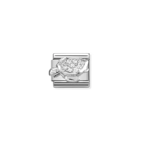 Composable CL SIMBOLOS acero, Cubic Zirc. y plata 925 Tortuga Marina