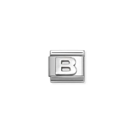 Composable Classic LETRAS oxidadas en acero y plata 925 B